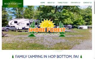 Shore Forest Campground website