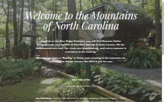 Raccoon Holler Campground website