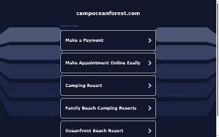 Camp Ocean Forest website