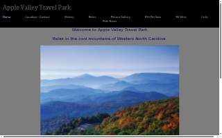 Apple Valley Travel Park website