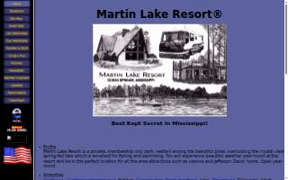 Martin Lake Resort Inc website