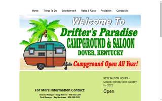 Drifters Paradise Campground website