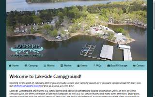 Lakeside Campground & Marina website