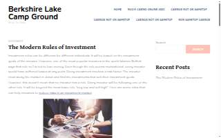 Berkshire Campgrounds website