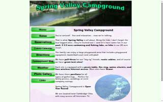 Spring Valley Campground website