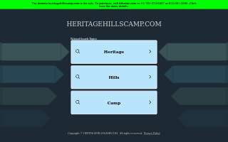 Heritage Hills Campgrounds website