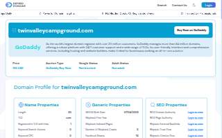 A-1 Twin Valley Campgrounds website
