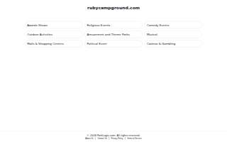 Ruby Campground website
