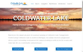 Coldwater Lake Campgrounds website