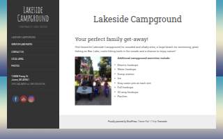 Lakeside Campground website