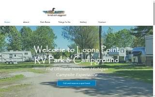 Loons Point Campgrounds website