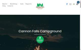 Cannon Falls Campground website