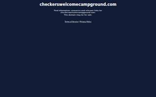 Checkers Welcome Campground website