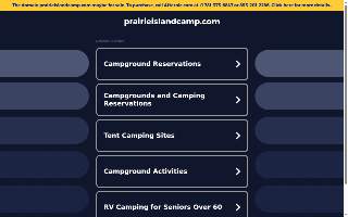 Prairie Island Campground website