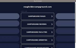 Roughrider Campground website