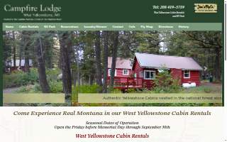 Campfire Lodge Resort website