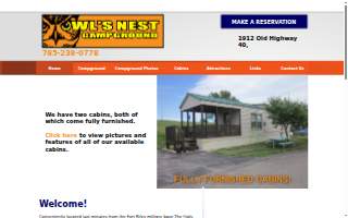 Owls Nest Campground website