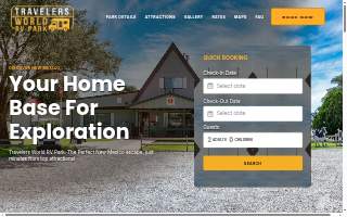 Travelers World Campground website
