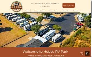 Hobbs Rv Park website