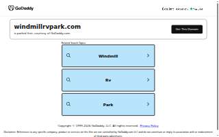 Windmill Rv Park website