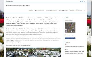 Portland-woodburn Rv Park website