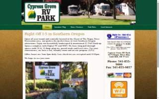 Cypress Grove Rv Park website