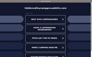 Hidden Valley Campground website