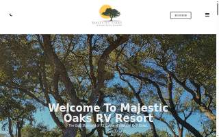 Majestic Oaks Rv Resort website