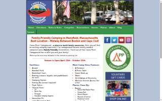Canoe River Campground website