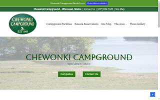 Chewonki Campground website
