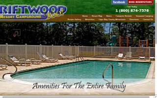 Driftwood Too Camping Resort website