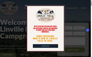 Linville Falls Trailer Lodge website