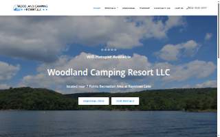 Woodland Camping Resort website