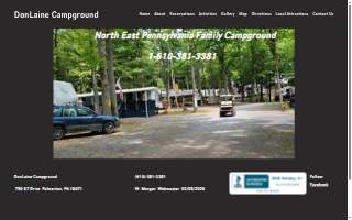 Don Laine Campgrounds website