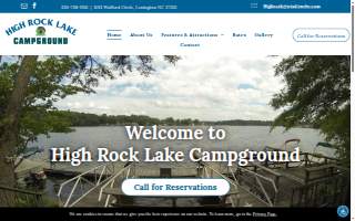High Rock Lake Marina website