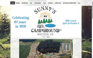 Sunny's Campground website