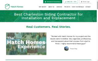 Hatch Homes of Charleston website