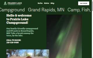 Prairie Lake Campground Llc website