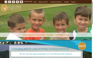 Lone Pine Campsite website