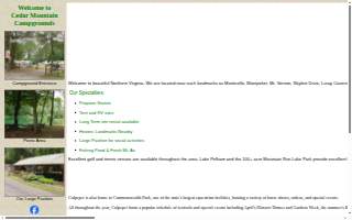 Cedar Mountain Campground website