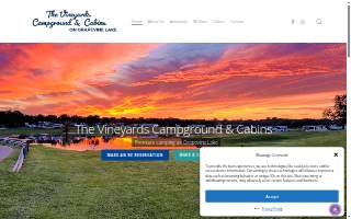 Vineyards Campground website