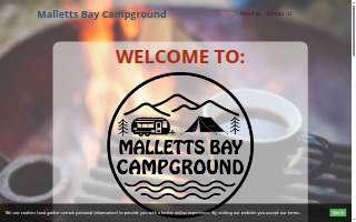 Malletts Bay Campground website