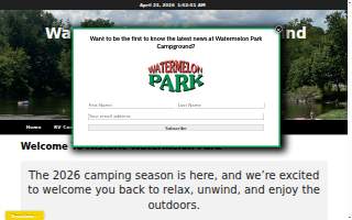 Watermelon Park & Campground website
