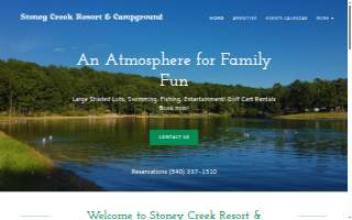 Stoney Creek Resort & Campgrnd website