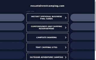 Mountain Rest Cabins website