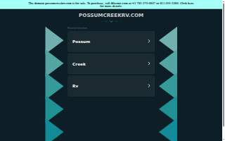 Possum Creek Sales website