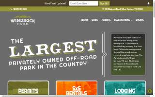 Windrock Park Campground website