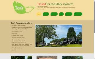 Tom's Campground website