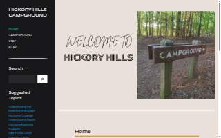 Hickory Hills Campground website