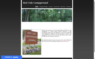 Red Oak Campground website